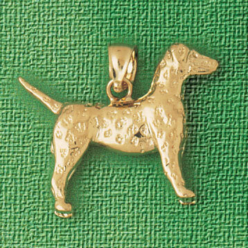Dachshund Dog Pendant Necklace Charm Bracelet in Yellow, White or Rose Gold 2105