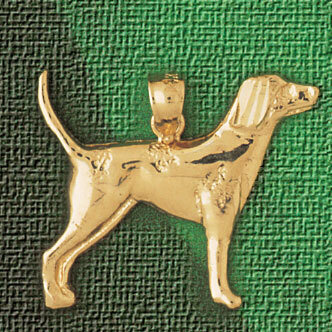 Red Setter Dog Pendant Necklace Charm Bracelet in Yellow, White or Rose Gold 2124