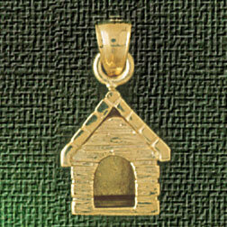 Dazzlers Jewelry Dog House Dog Pendant Necklace Charm Bracelet in Yellow, White or Rose Gold 2072, …