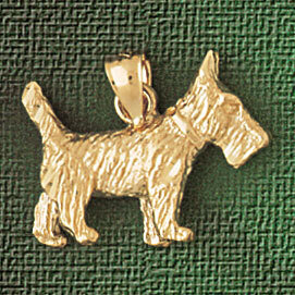 Bulldog Dog Pendant Necklace Charm Bracelet in Yellow, White or Rose Gold 2193
