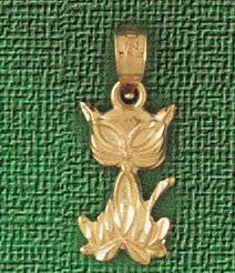 Dazzlers Jewelry Cat Pendant Necklace Charm Bracelet in Yellow, White or Rose Gold 1932, MPN: DZ-19…