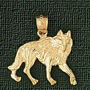 Fox Pendant Necklace Charm Bracelet in Yellow, White or Rose Gold 2713