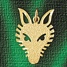 Dazzlers Jewelry Fox Pendant Necklace Charm Bracelet in Yellow, White or Rose Gold 2722, MPN: DZ-27…