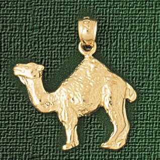 Camel Pendant Necklace Charm Bracelet in Yellow, White or Rose Gold 2667