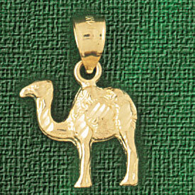 Camel Pendant Necklace Charm Bracelet in Yellow, White or Rose Gold 2672