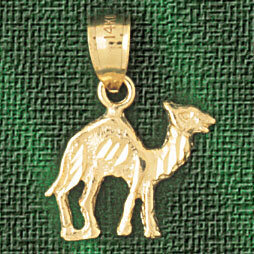 Camel Pendant Necklace Charm Bracelet in Yellow, White or Rose Gold 2673