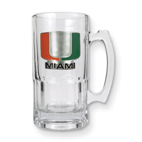 University of Miami 1-liter Glass Macho Tankard GC3469