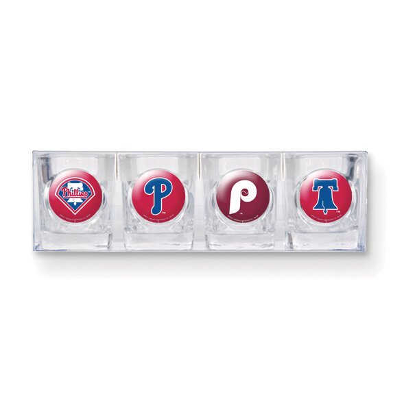 Phillies 4-piece Shot Glass Set GC3562, MPN: GC3562, 89006537994