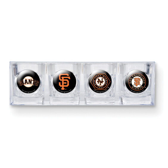 Giants 4-piece Shot Glass Set GC3565, MPN: GC3565, 737538258459