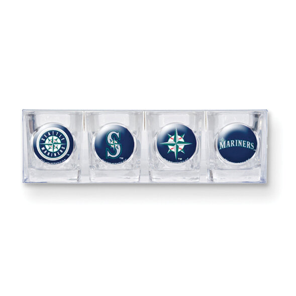 Mariners 4-piece Shot Glass Set GC3566, MPN: GC3566, 89006538892