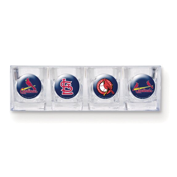 Cardinals 4-piece Shot Glass Set GC3567, MPN: GC3567, 89006538915