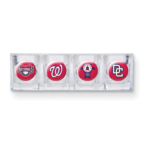 Washington Nationals 4-piece Shot Glass Set GC3571, MPN: GC3571, 89006538984