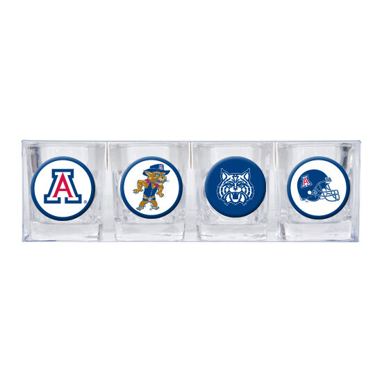 University of Arizona 4-piece Shot Glass Set GC3587, MPN: GC3587, 89006974225