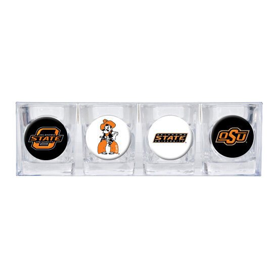 Oklahoma State 4-piece Shot Glass Set GC3598, MPN: GC3598, 89006999488