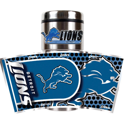 Lions 360 Metallic Wrap 16oz Stainless Tumbler GC3782