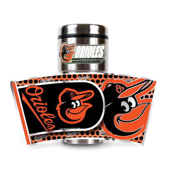 Orioles 360 Metallic Wrap 16oz Stainless Tumbler GC3793, MPN: GC3793, 89006336474