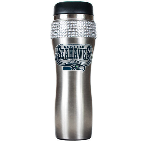 Seahawks Silver Jeweled 14oz Stainless Tumbler GC3938, MPN: GC3938, 89006490992