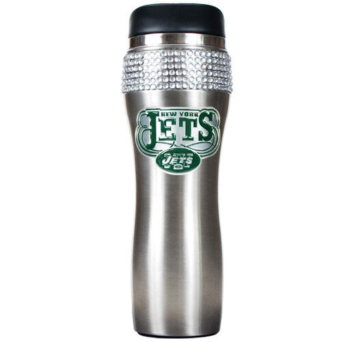 Jets Silver Jeweled 14oz Stainless Tumbler GC3947, MPN: GC3947, 89006492392