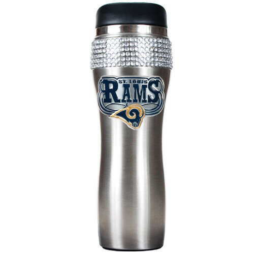 Rams Silver Jeweled 14oz Stainless Tumbler GC3948, MPN: GC3948, 89006493498