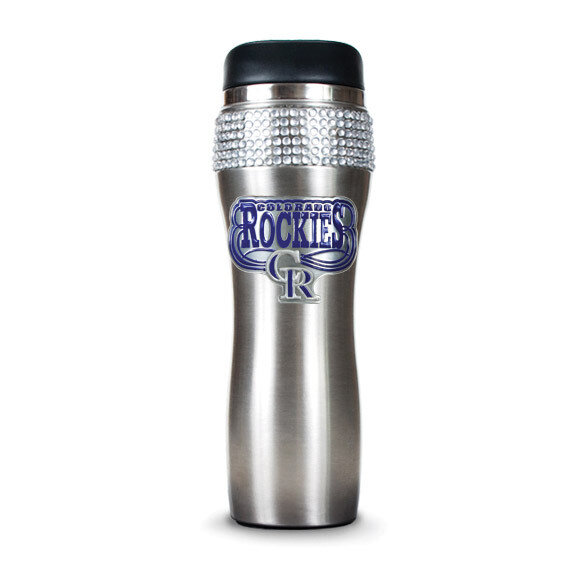 Rockies Silver Jeweled 14oz Stainless Tumbler GC3972, MPN: GC3972, 89006554328