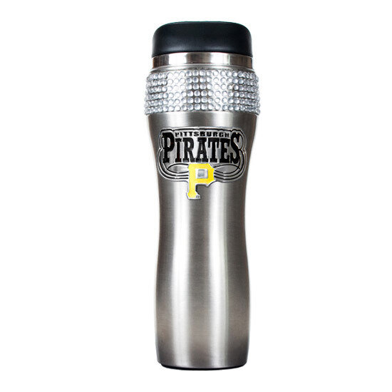 Pirates Silver Jeweled 14oz Stainless Tumbler GC3984, MPN: GC3984, 89006554441