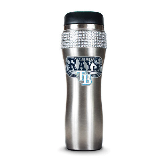 Rays Silver Jeweled 14oz Stainless Tmbler GC3990, MPN: GC3990, 89006554502