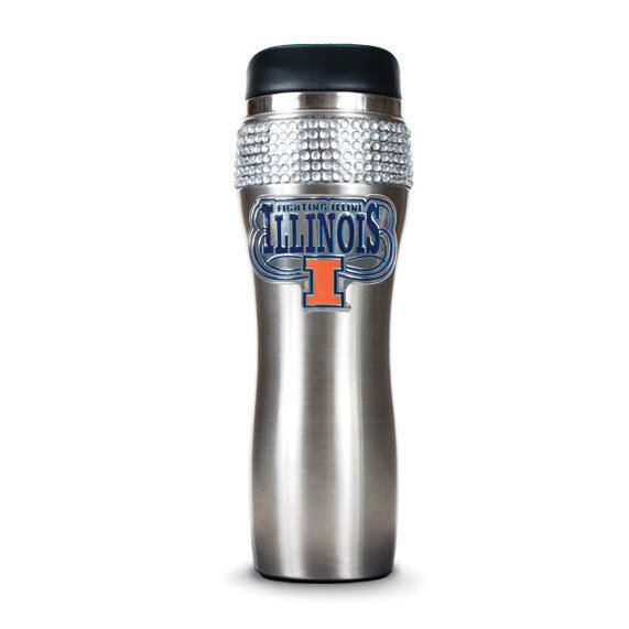 University of Illinois Silver Jeweled 14oz Stainless Tumbler GC4008, MPN: GC4008, 89006555813