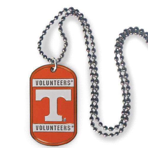 Collegiate Tennessee 20 inch Dogtag Chain Necklace GC4175