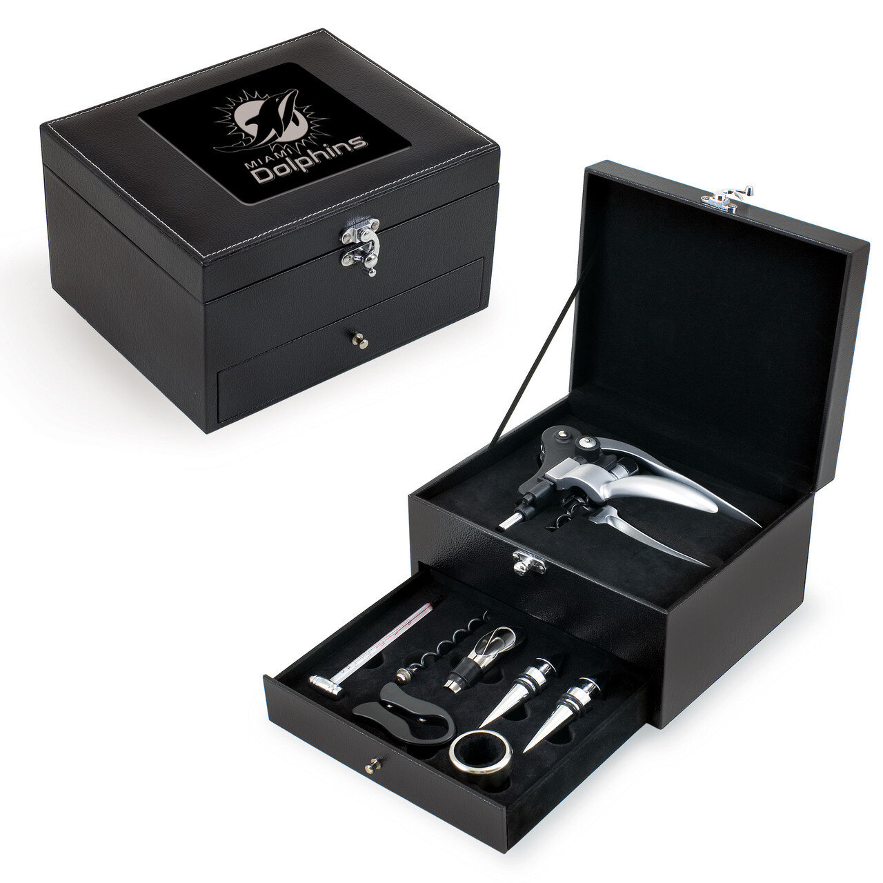 Miami Dolphins Cabernet 8-piece Boxed Wine Set GC4759, MPN: GC4759, 99967263290