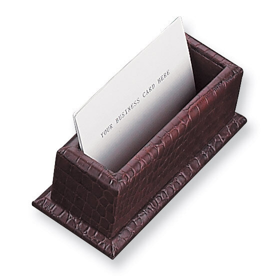 Brown Leather Business Card Holder GL2660