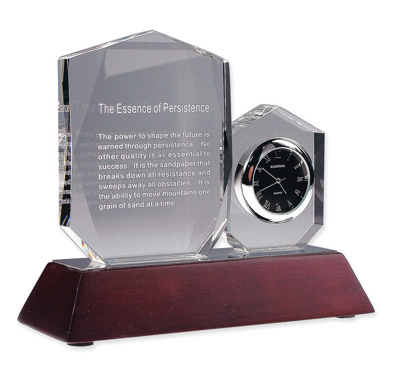 Persistence Crystal Inspiration and Desk Clock GL3815, MPN: GL3815, 886774300023