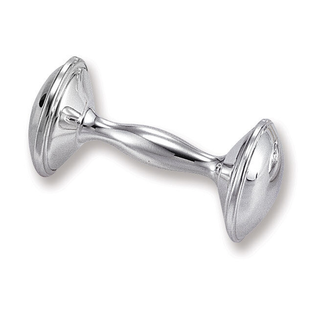 Silver-plated Dumbbell Rattle GL474