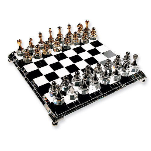 Silver-plated and Gold-plated Crystal Chess Set GL5797
