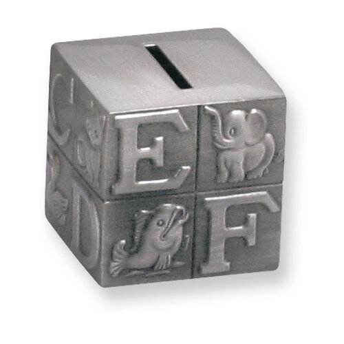 Pewter Finished Small Block Bank GL606