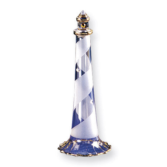 Gilded Lighthouse Glass Figurine GL6361
