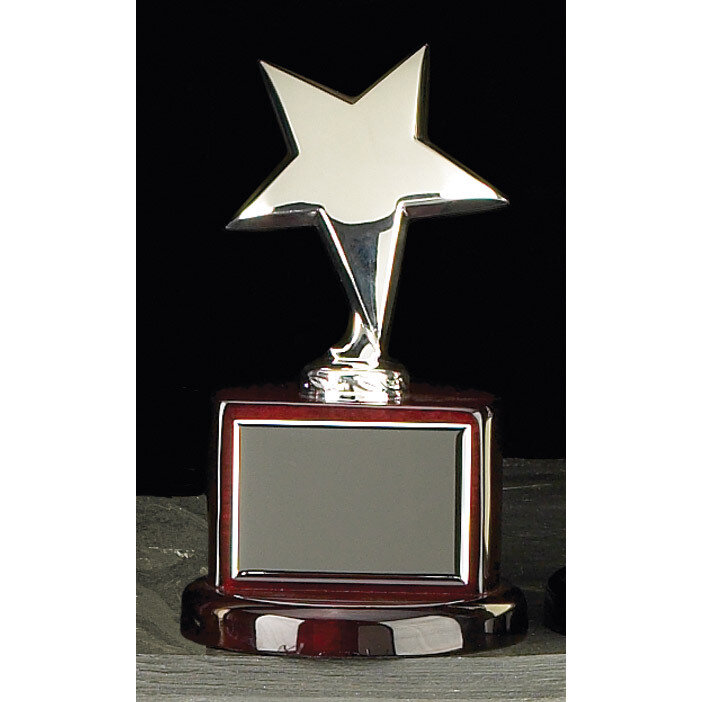 Silver-plated Star Trophy GL8101, MPN: GL8101, 797140621096