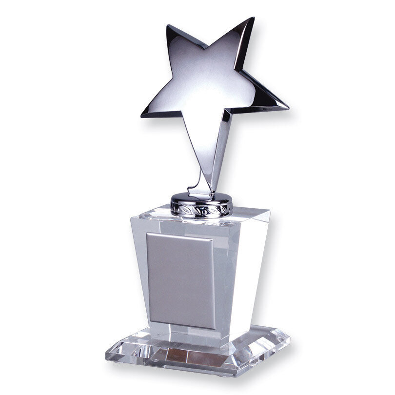 Optical Crystal Silver Star Glass Trophy Award GL8240, MPN: GL8240, 86645740068