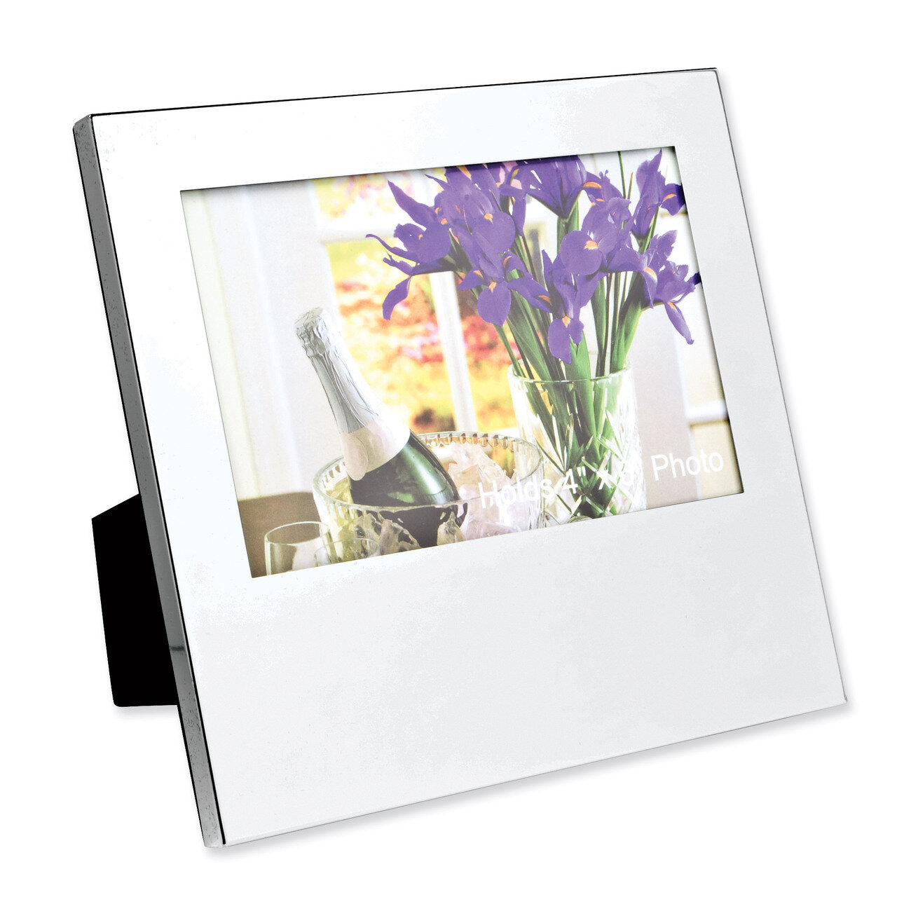 Nickel-plated Oversized 4 x 6 Inch Picture Frame GL9439