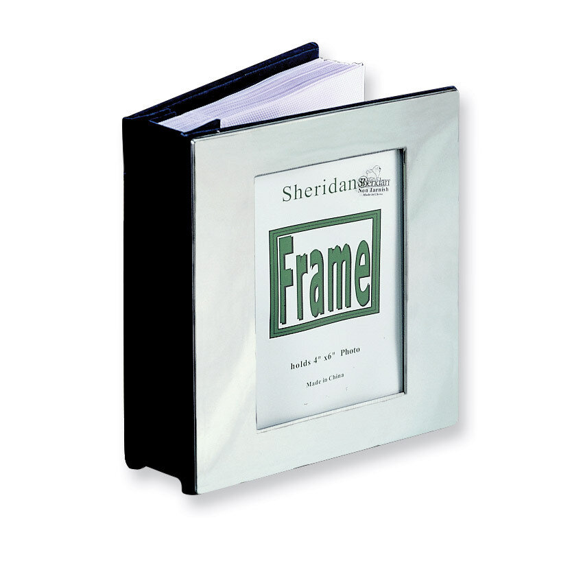 Chrome-plated Picture Frame Cover (Holds 100- 4x6 Photos) Photo Album GL9718