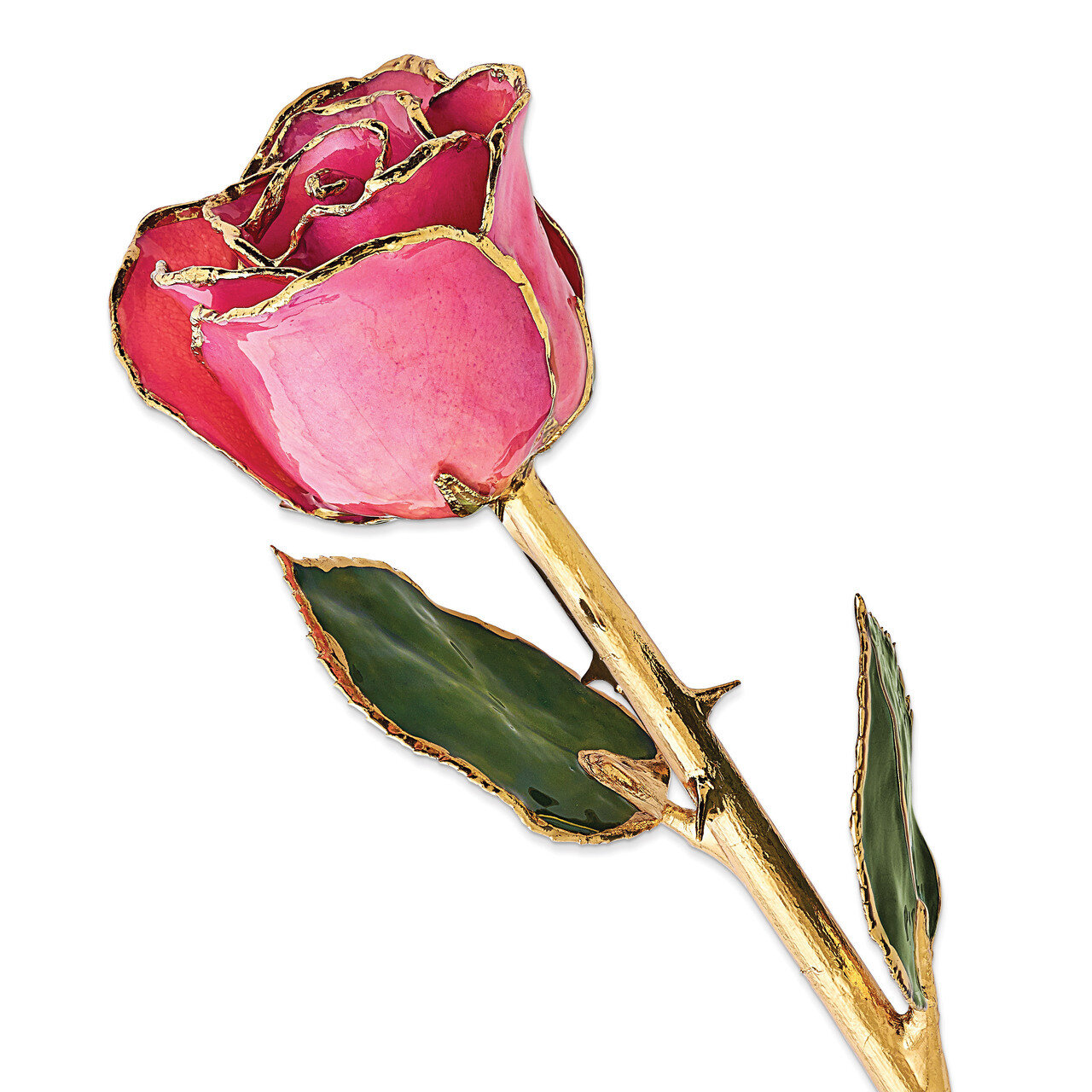 Lacquer Dipped Gold Trim Plum Fuchsia Rose GM10619, MPN: GM10619, 810391019358