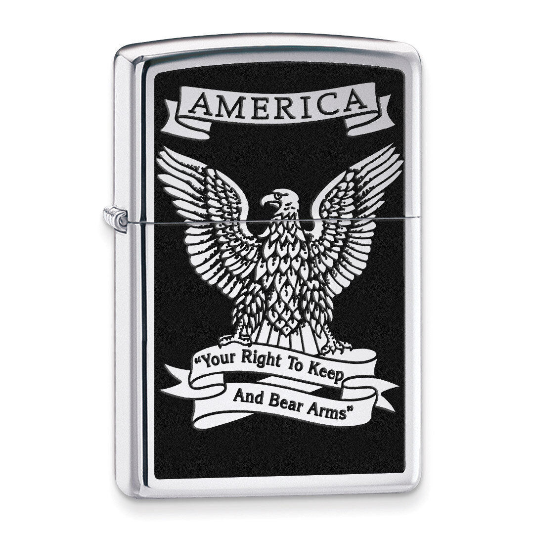 Zippo Eagle High Polish Chrome Lighter GM11202, MPN: GM11202, 41689282905