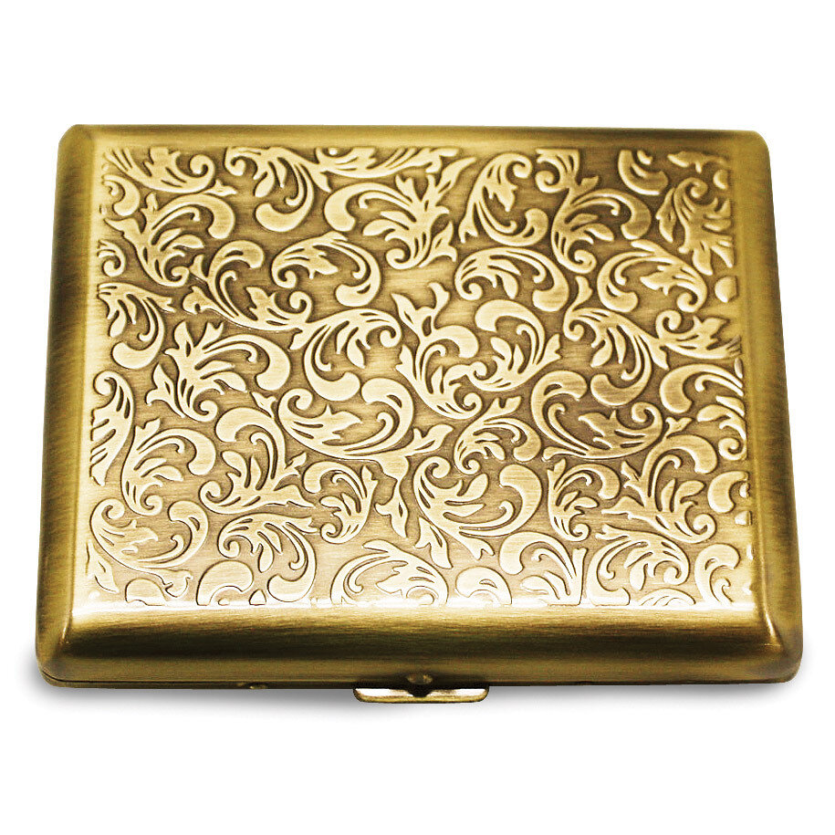 Antique Gold-tone (Holds 20) Cigarette Card Case GM12312