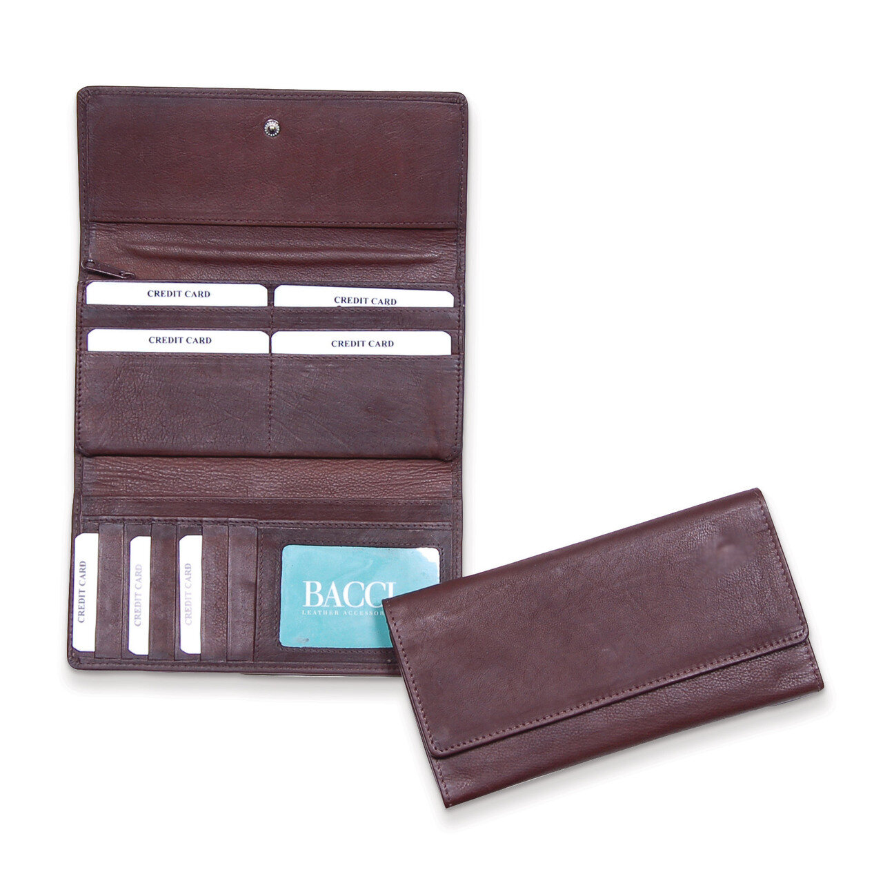 Brown Flap Over Clutch Wallet GM12749, MPN: GM12749, 892925156838