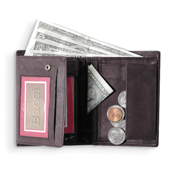 Brown Top Grain Cowhide Euro Fold Hipster Wallet GM12795, MPN: GM12795, 892925155756
