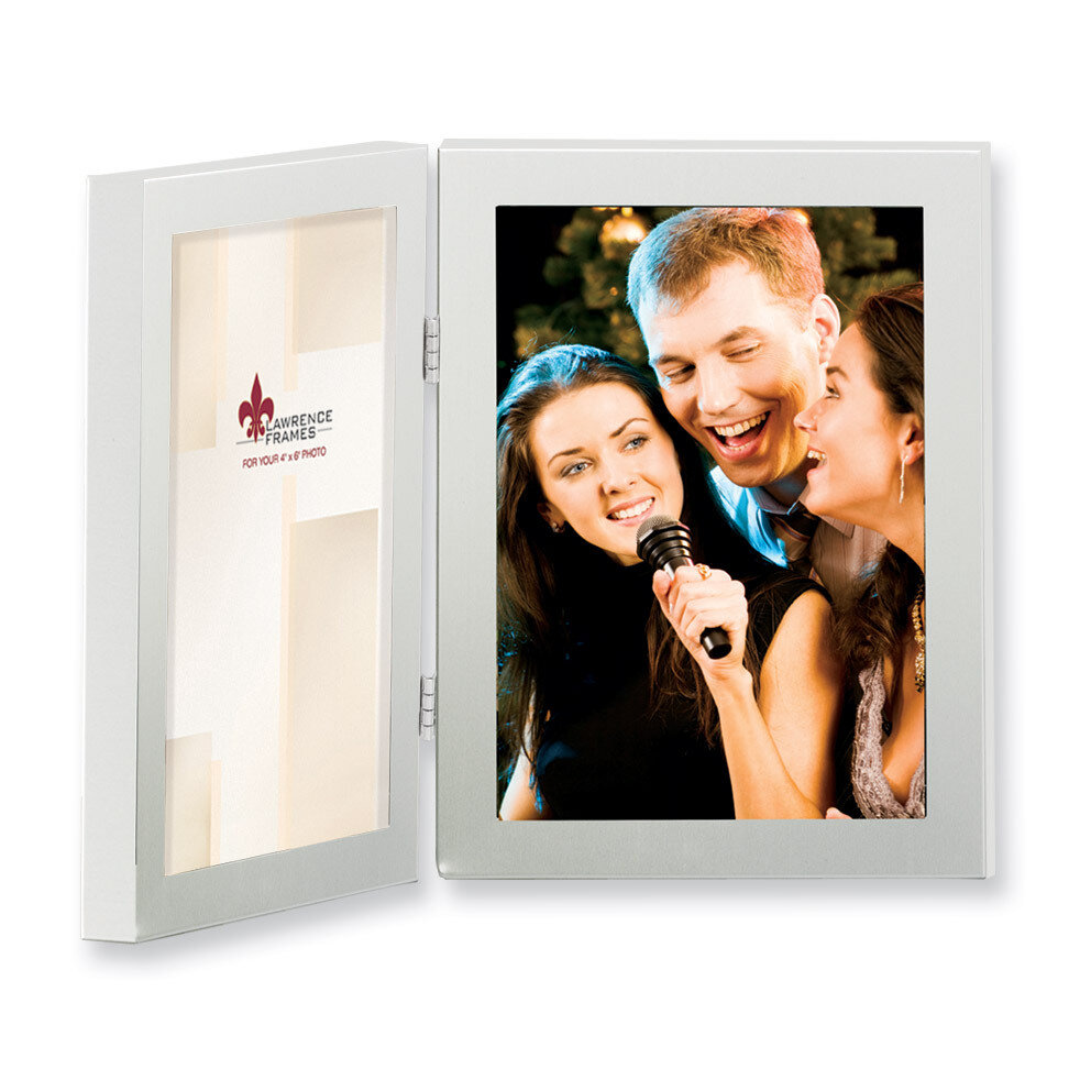 Aluminum 4 x 6 Double Picture Frame GM1748