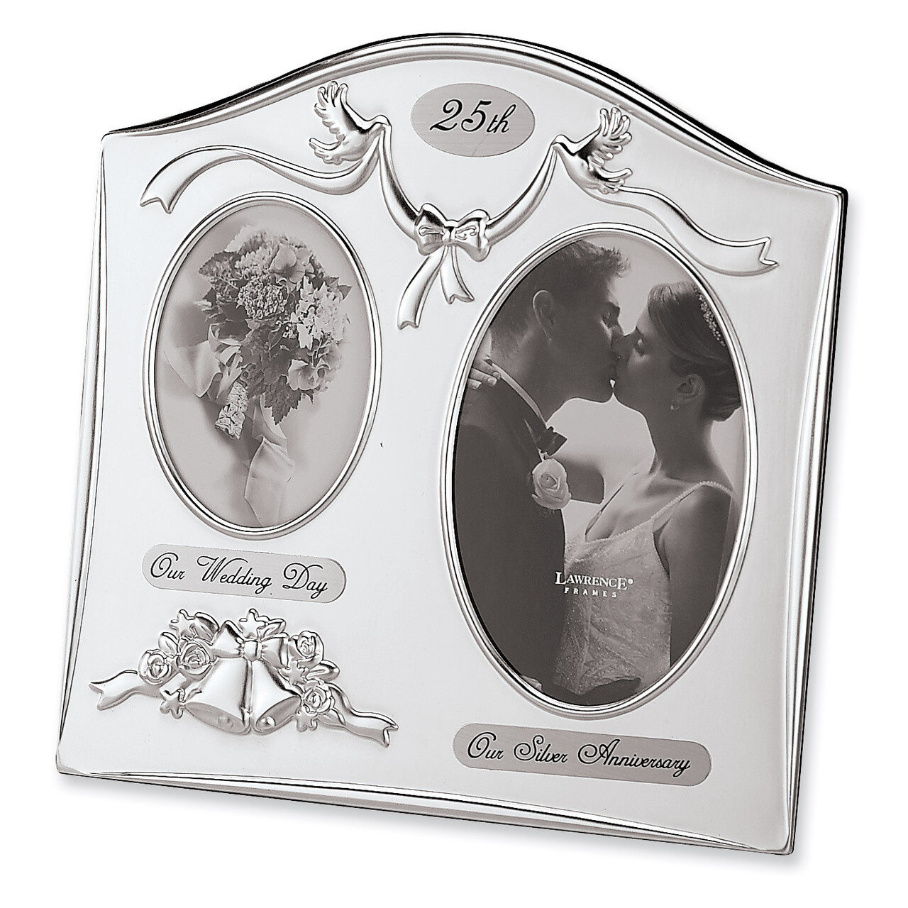 Satin Silver-plated 25th Anniversary Picture Frame GM1823, MPN: GM1823, 751148059978