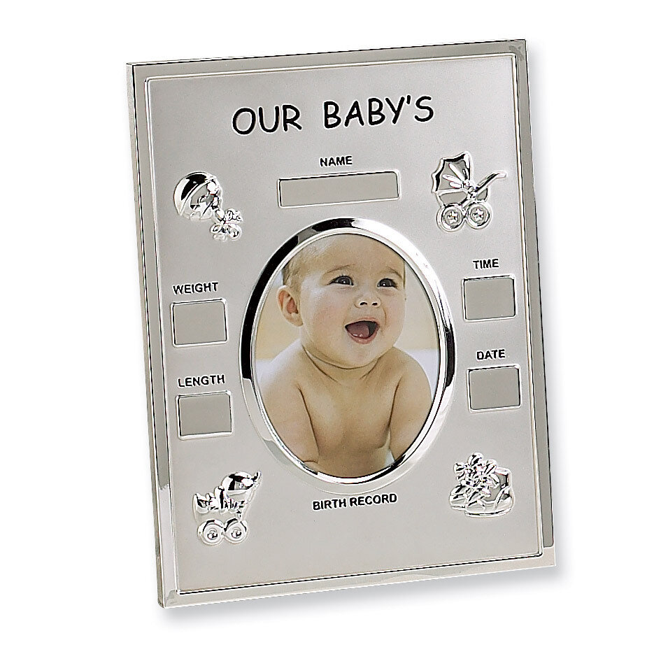 Metal Birth Record 3.5x4.5 Picture Frame GM1885, MPN: GM1885, 15227883817