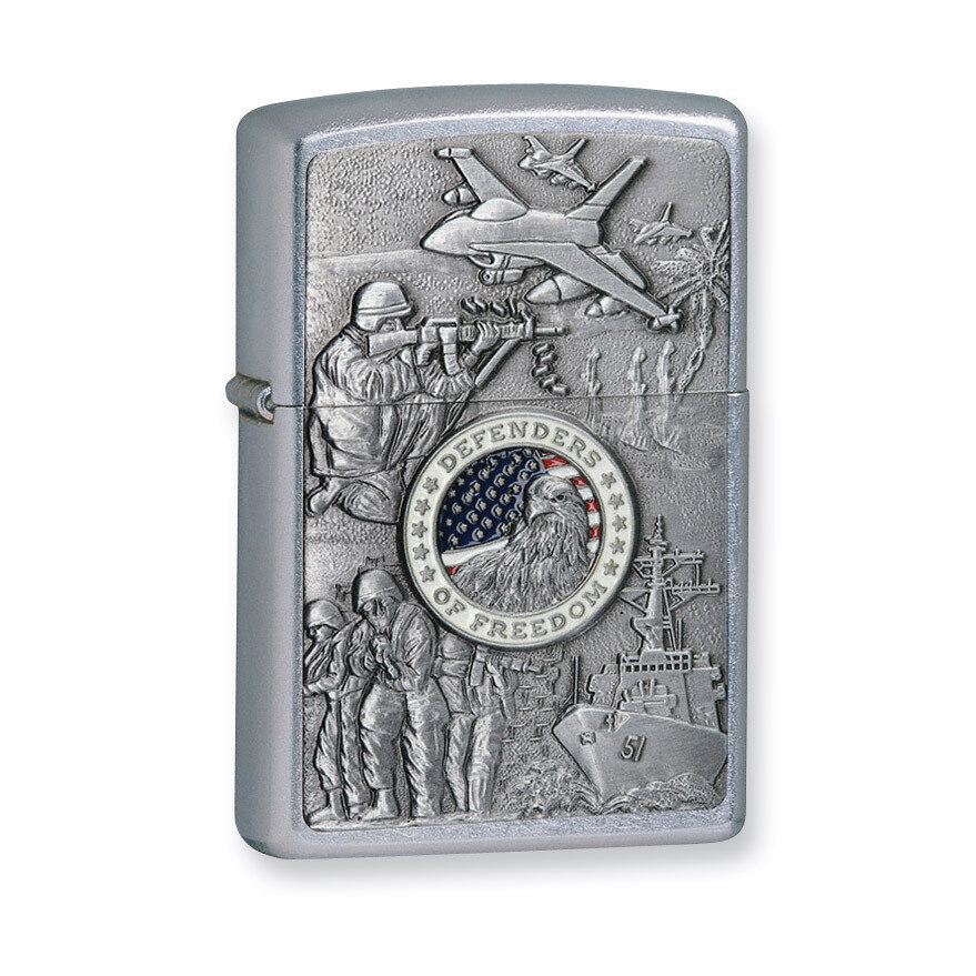 Zippo Defenders of Freedom Street Chrome Lighter GM3171, MPN: GM3171, 41689244576