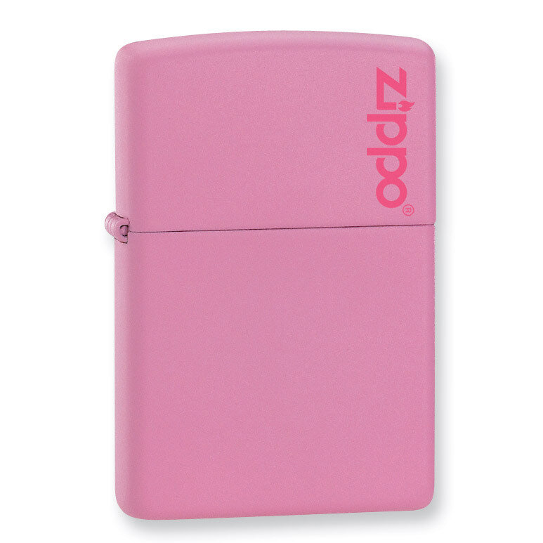 Zippo Pink Matte with Zippo Logo Lighter GM3259