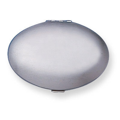 Silver-tone Oval Compact Mirror GM5047, MPN: GM5047, 788089097363